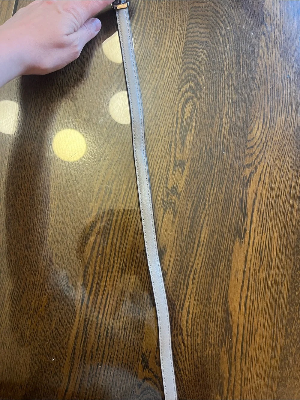Kate Spade Light Gray Crossbody Purse Strap